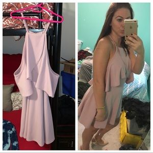 Pale pink cocktail dress